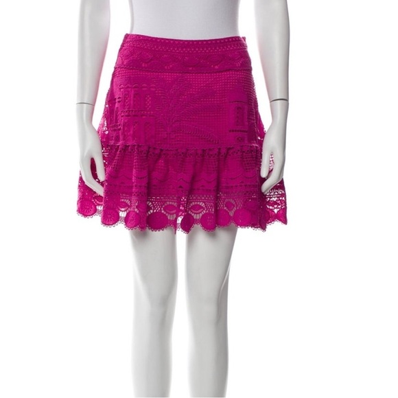 💕Farm Rio Morada Scalloped Mini Skirt NWT Size Medium💕 - Picture 5 of 13